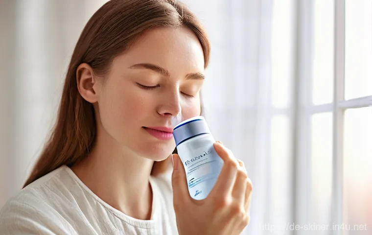 피부관리사의 피부 질환별 관리 사례 - **Prompt Title: Serene Adult Skincare for Balanced Complexion**
    **Description:** A confident wom...