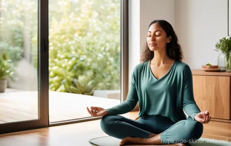 피부관리 고객별 맞춤 관리법 - **Prompt: Essential Skincare Rituals**
    "A young adult woman, with a fresh and clear complexion, ...