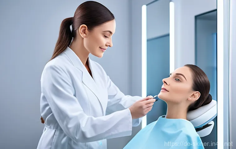 피부관리사의 자격증 학습 커뮤니티 소개 - Image Prompt 1: The Modern German Beauty Expert**