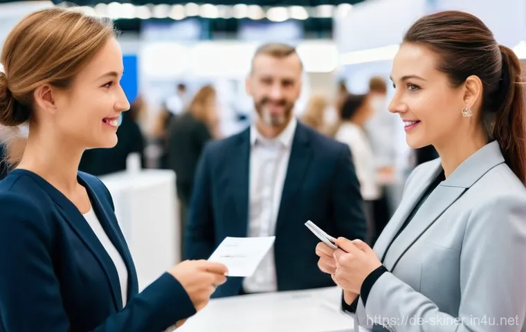 피부관리사로서의 명함 제작 및 네트워킹 - **Elegant Business Card Showcase**
    "A close-up shot of a meticulously designed, elegant business...