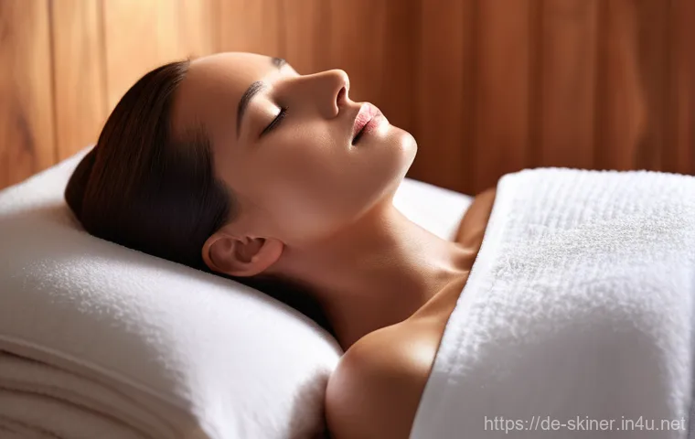 피부관리사의 최신 기술 트렌드 도입 사례 - **AI Skin Analysis for Personalized Care:**
    "A clean, brightly lit, modern dermatology clinic. A...