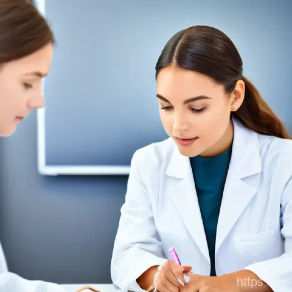 피부관리사 교육 과정과 필수 항목 - **Skincare Education in Germany: The Aspiring Expert**
    "A bright, modern classroom at a professi...