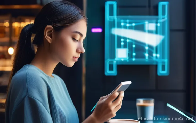 피부관리 고객 서비스에서의 프라이버시 보호 - **Prompt:** A young adult woman (20s-30s), dressed in stylish, comfortable everyday wear, sits atten...