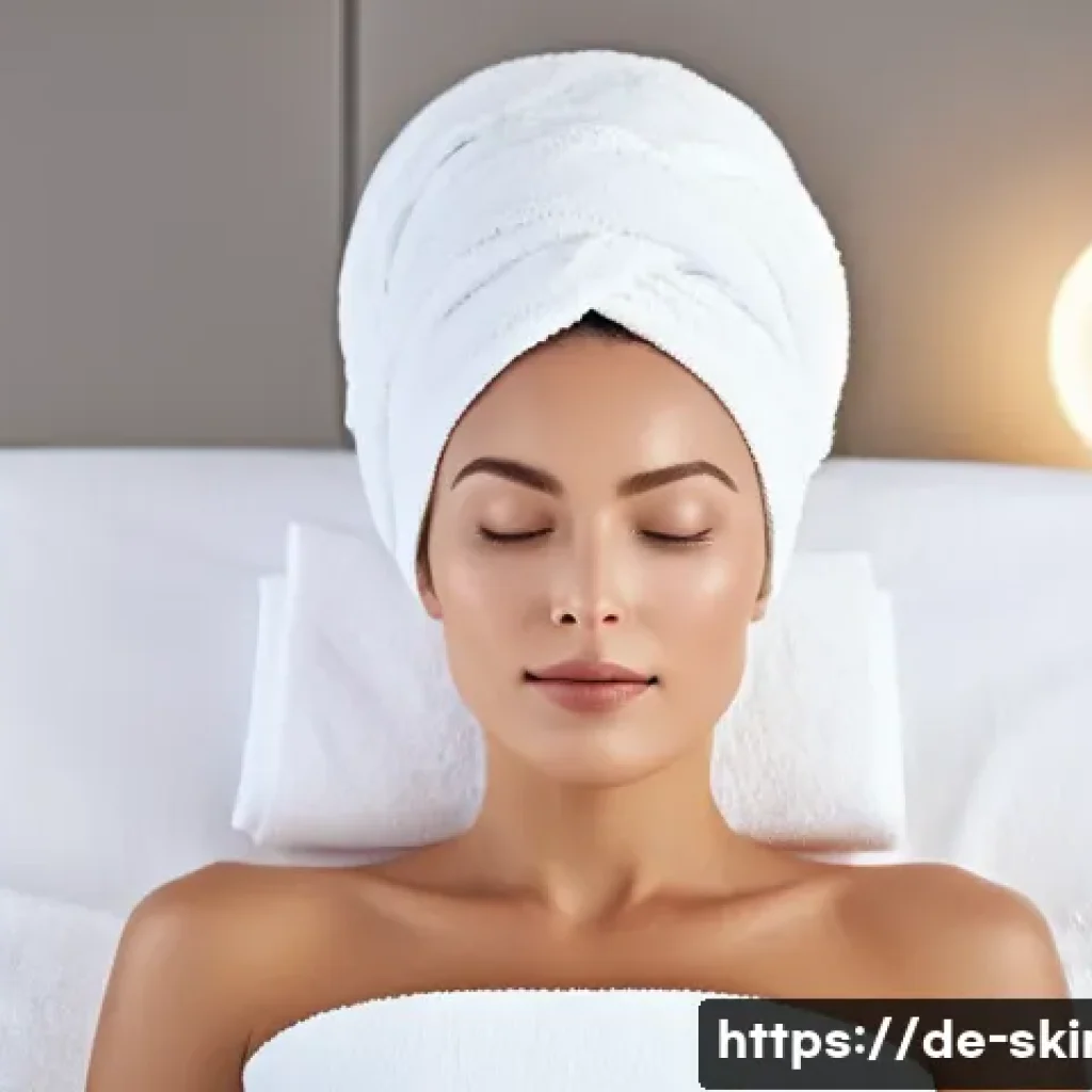 피부관리사로 성장하기 위한 세미나 추천 - **Prompt:** A highly skilled female cosmetician in a modern, pristine German aesthetic clinic, metic...