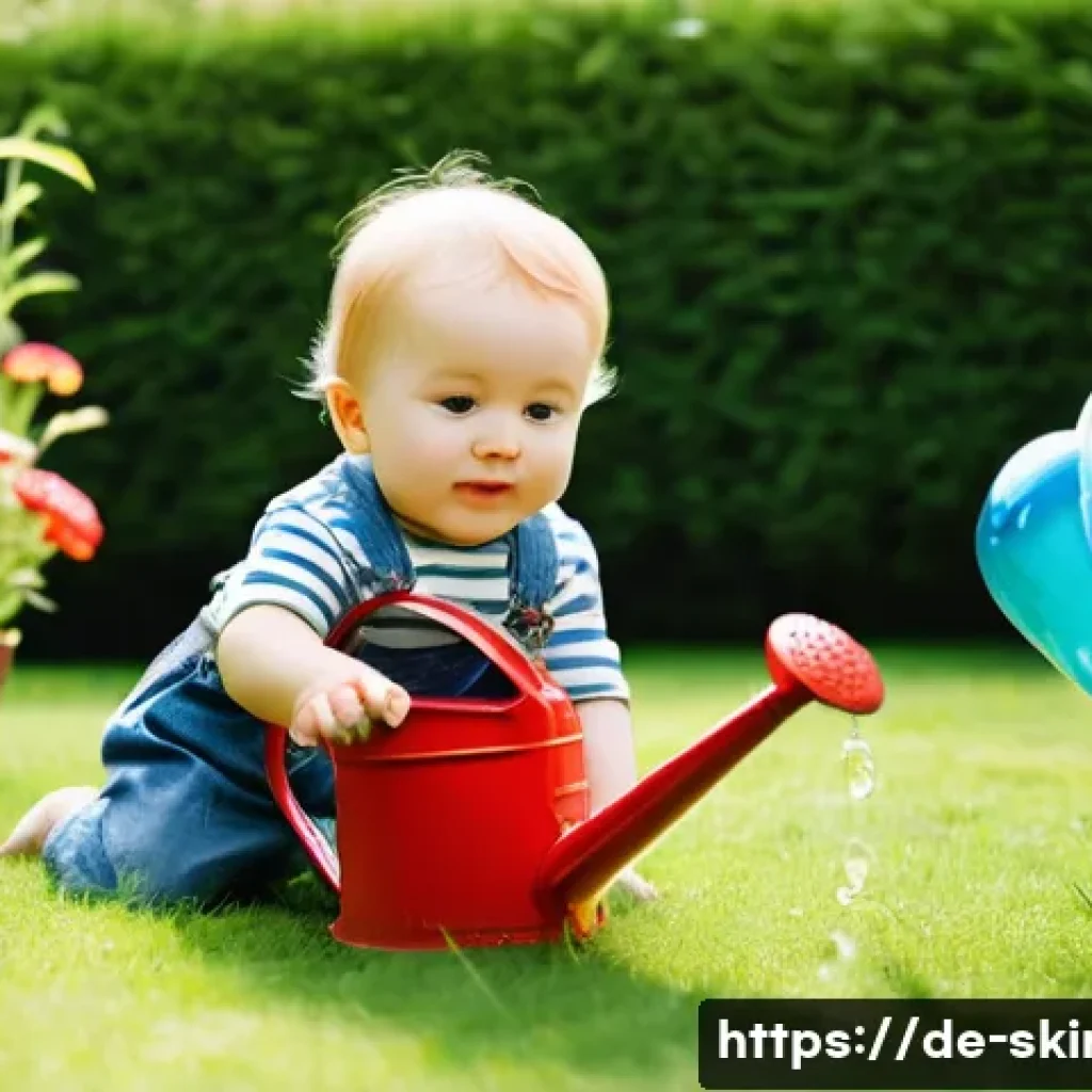 피부관리사의 워라밸 유지 전략 - **Prompt:** A sunny Saturday morning in a quiet suburban street in Berlin. A young mother, around 30...