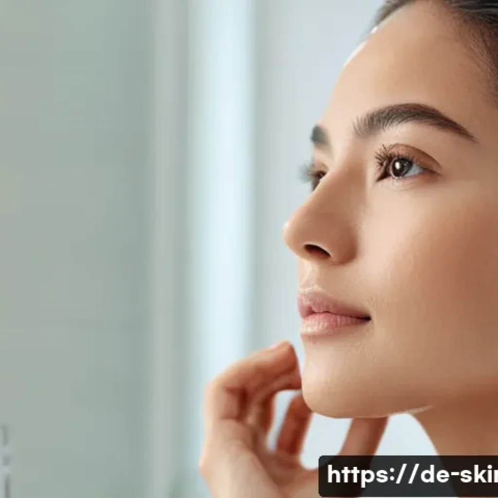 피부관리사의 현장 실무에서 배우는 팁 - **Prompt:** A close-up portrait of a woman (25-35 years old, serene expression) showcasing incredibl...